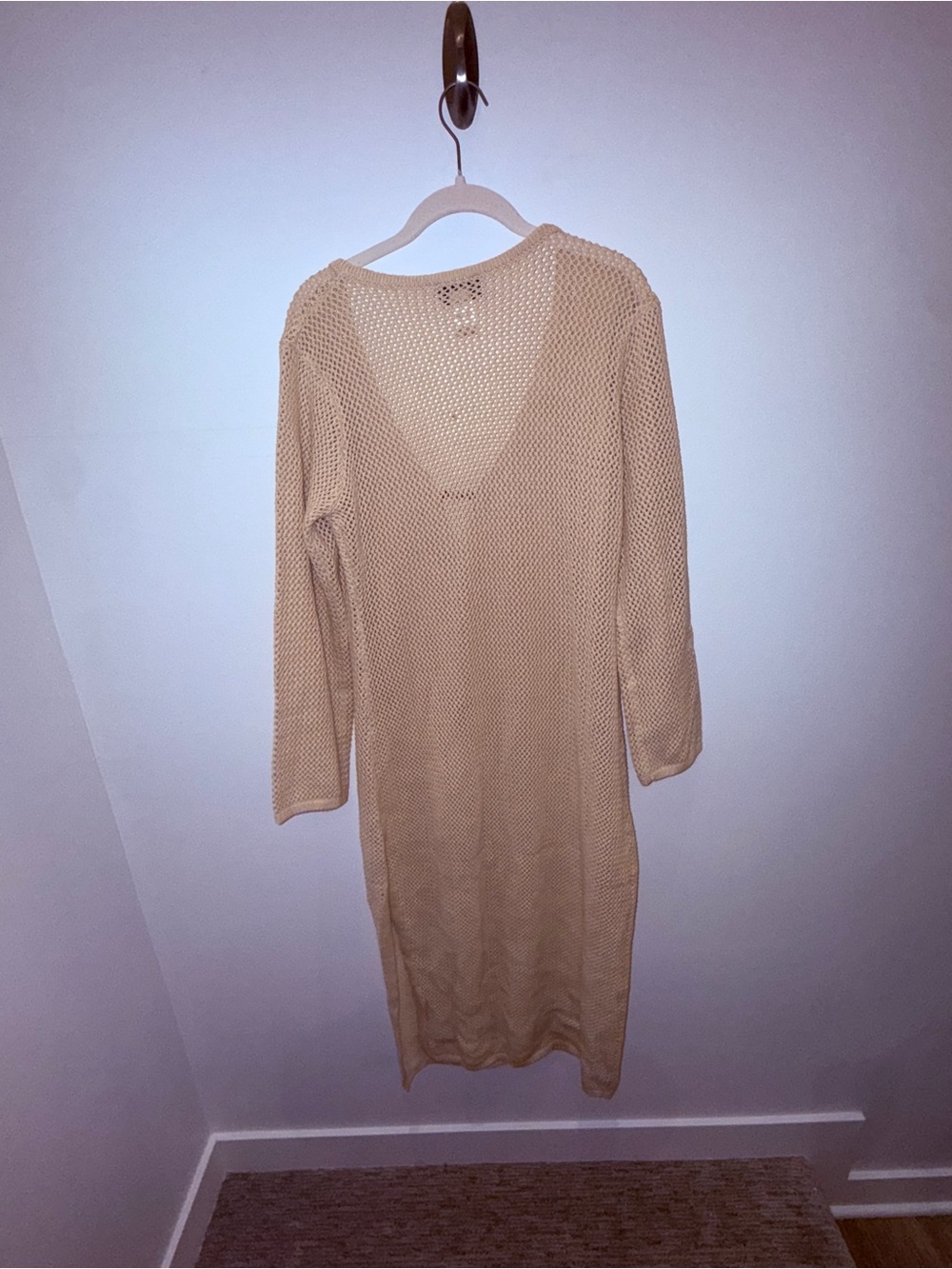 BNWT Beige Knit Maxi Cover-Up Dress - Picture 4 of 13